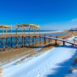 东疆湾沙滩景区冬天(东疆湾沙滩景区的冬天：冬日沙滩探幽)